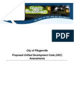 Proposed City of Pflugerville UNIFIED DEVELOPMENT CODE 