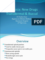 Analgesia New Drugs