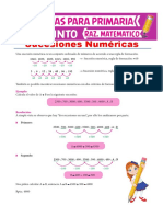 Práctica de Sucesiones Numéricas para Quinto de Primaria