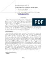 Three-Dimensional Analysis of Anisotropic Elastic Plates: Yoshitaka Suetake