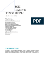 Tesco - STRATEGIC MANAGEMENT