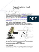 Parts and Working Principle of Round Knife Cutting Machine