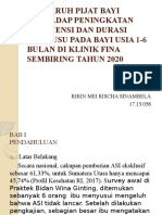 Pengaruh Pijat Bayi Terhadap Peningkatan Frekuensi Dan Durasi Menyusu Pada Bayi Usia 1-6 Bulan Di Klinik Fina Sembiring Tahun 2020