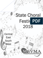 2018 State Choral Festival South Program