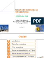 Mt5009 Analyzing Hi-Technology Opportunities: CIGS Solar Cells