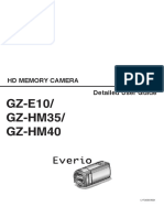 GZ-E10/ GZ-HM35/ GZ-HM40: HD Memory Camera Detailed User Guide