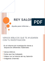 Rey Salomón: Ayuda para Informe