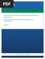 Biocides Transitional Guidance Efficacy Preservatives en