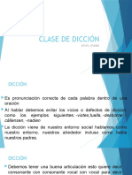 Clase de Dicción