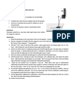 Free Fall Acceleration and Error Analysis