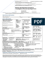 CDC Covid-19 Report Form