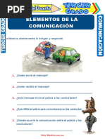 Elementos de La Comunicación para Tercer Grado de Primaria