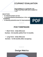 Post Occupancy Evaluation