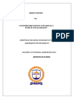 Project Report: Submitted in The Partial Fulfillment of The Requirements For The Degree of