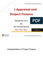 Credit Appraisal and Project Finance: Module No 4 & 5 by Mr. Navneet Saxena