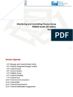 Monitoring and Controlling Process Group PMBOK Guide 5th Edition Session 9 2016