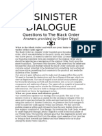 A Sinister Dialogue: Questions To The Black Order