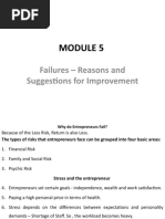 Module - 5 Failures - Reasons and Suggestions For Improvement