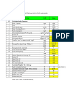 Sizing of Steel Chimney / Stack (Self Supported) : SR - No. Particular Uom Value # 1 Calculate Inside Diameter