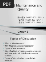 Aircraft Maintenance and Quality: Group 2