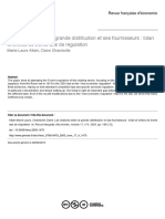 Allain, M. L., y Chambolle, C. (2003) - Les Relations Entre La Grande Distribution Et Ses Fournisseurs. Bilan Et Limites de Trente Ans de Régulation