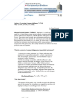 What Is A Protest of Commercial Paper or Negotiable Instrument - by Orgeon S.O.S.