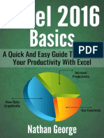 (George Nathan) Excel 2016 Basics - A Quick and Easy Guide To Boosting Your Productivity With Excel (2017) PDF