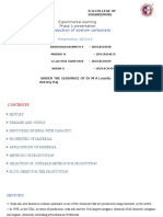 Experimental Learning Phase 1 Presentation: Production of Sodium Carbonate