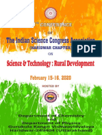 The Indian Science Congress Association: Science & Technology: Rural Development