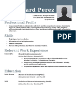 Edward Perez: Professional Profile