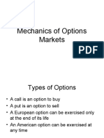 Mechanics of Options Markets