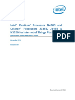 Intel Pentium Processor n4200 and Celeron Processors j3355 j3455 n3350 Su Addendum Public Rev001 PDF