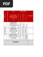 Rubrica de Evaluación