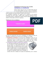 Ventiladores y Su Clasificación