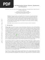 Parking Sensing and Information System: Sensors, Deployment, and Evaluation