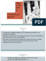 What Is The Role of The Supreme Court in The American Constitutional System?