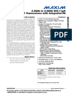 2.4Ghz To 2.5Ghz 802.11G/B RF Transceivers With Integrated Pa