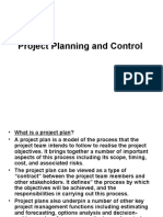 Project Planning and Control