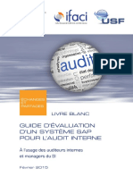 Livre Blanc AFAI - IFACI - USF - Guide D'évaluation D'un Système SAP Pour L'audit Interne