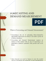 Forecasting and Demand Measurement