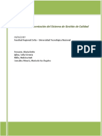 Proyecto Implementacion Del Sistema de Gestion de La Calidad