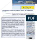 Articulo Kasmera Parasitosis Intestinales en Niños Del Cantón Paján