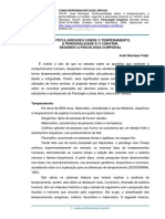 Particularidades Sobre o Temperamento A Personalidade e o Caráter Segundo A Psicologia Corporal PDF