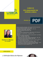 Hipnose Cognitiva - Pos Celso Lisboa PDF