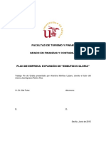 Plan de Empresa Expansion de Embutidos Gloria PDF