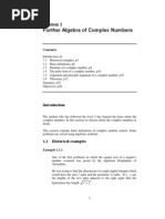 Session 1 Further Algebra of Complex Numbers: Example 1.1.1