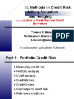 Stochastic Methods in Credit Risk Modelling, Valuation and Hedging