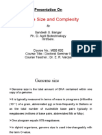 Genome Size and Complexity: Presentation On