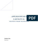 Lab Manual 2 (Magnetism Phase Transition)