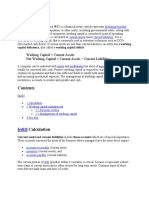 Working Capital Current Assets Net Working Capital Current Assets Current Liabilities